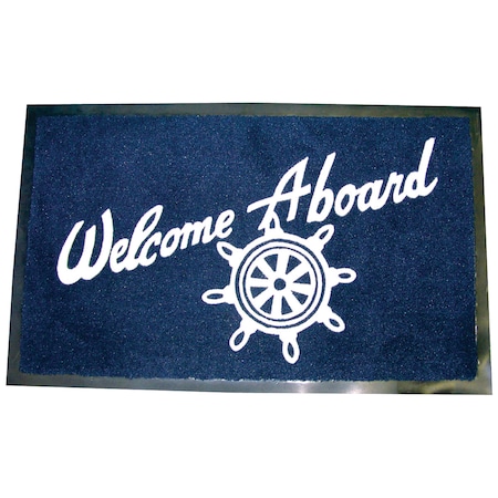 Seachoice 18" x 27" Blue Welcome Aboard Mat 78180